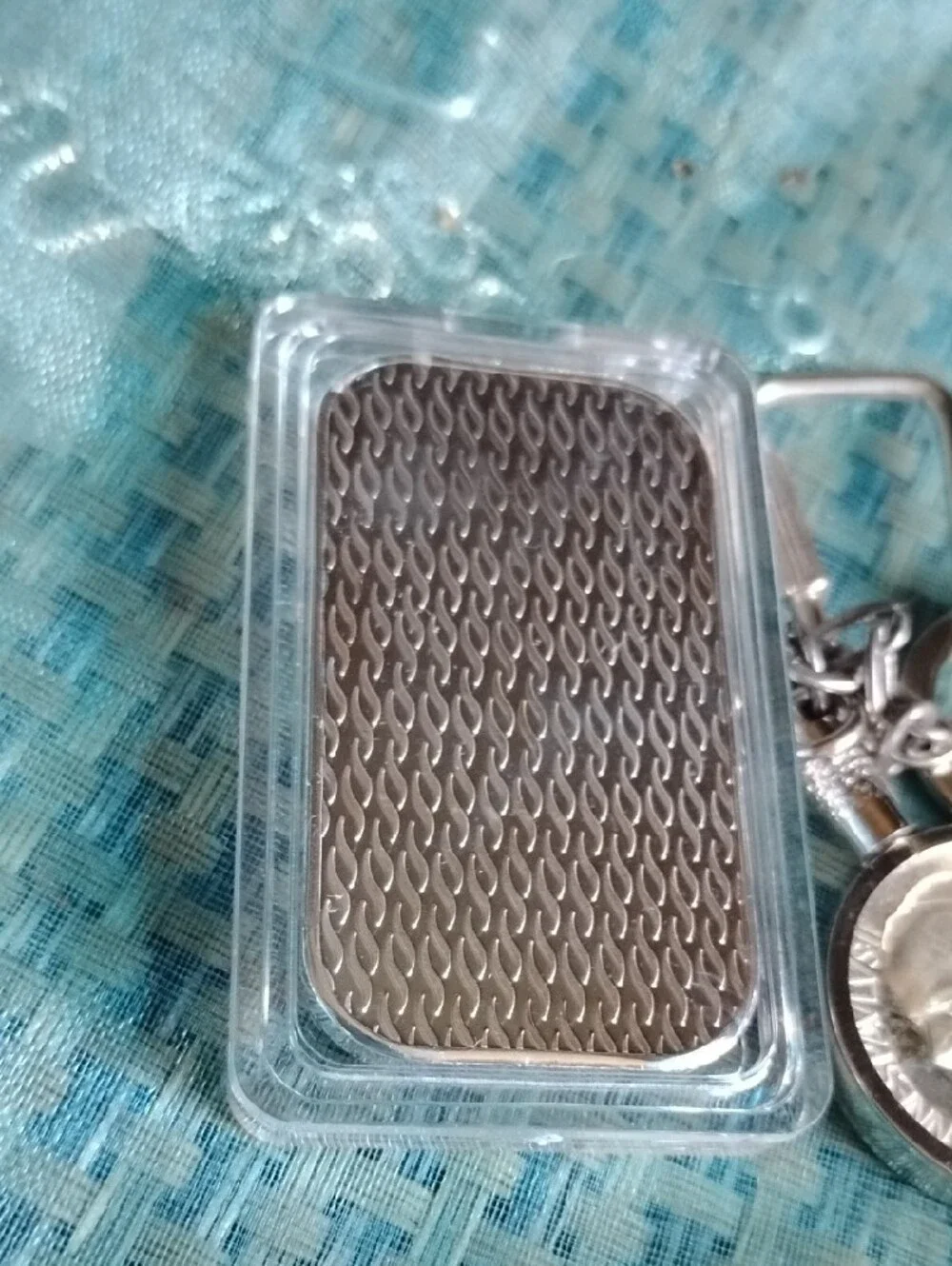 Silver Billion Plate Bar Ounce & Pair Brilliant Religious Metal Coins/Medallion